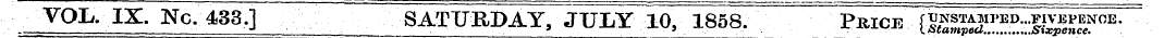VOL, IX. Nc.433.] SATTJKDAY, JULY 10, 18...