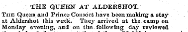 THE QUEEIST AT ALDERSHOT. The Queen and ...