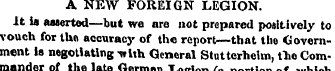 A NEW FOREIGN LEGION, it is Asserted—but...