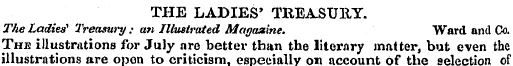 THE LADIES' TREASURY. The Ladies' Treasu...