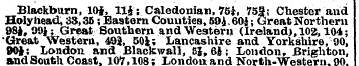 Blackburn, ¦ 10|, 11 j; Caledonian, 75£,...