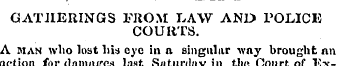 GATHERINGS FROM LAW AND POLICE COURTS. A...