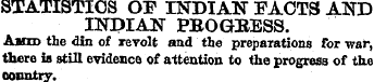 STATISTICS OF INDIAN FACTS AND INDIAN PB...