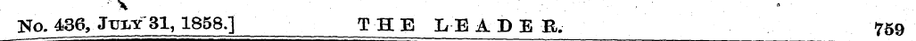 Na 436V JuxY 31, 1858.] THE LE APE B. 75...