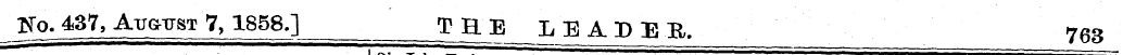ffo. 437, Atjq-cjst 7, 1858.] THE LEADER...