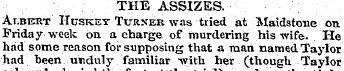 THE ASSIZES. Albert' .ITusket Turner was...