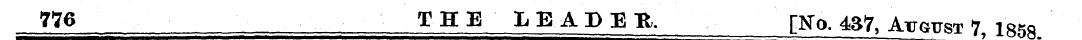 W* THE LEAP El [No. 437, August 7, 1858