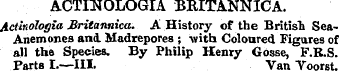 ACTINOLOGIA BRITANNIC A. Actinologia Bri...