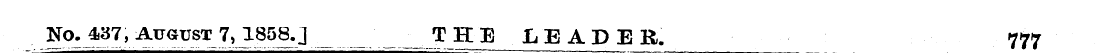 go- ^37 , ATTGUST 7,JL858.] _ __ T HE LE...