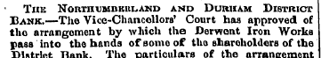 THE NOR.TnVMBERL.AND AMD DURHAM DISTRICT...