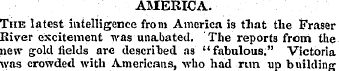 AMERICA. The latest intelligence from Am...