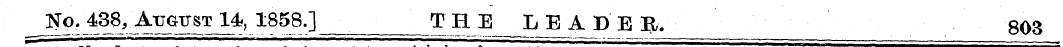 No. 438, Atottst 14, 1858.] ^l 1 ^ LEADE...