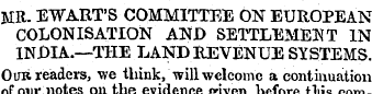 MR. EWART'S COMMITTEE ON EUROPEAN COLONI...