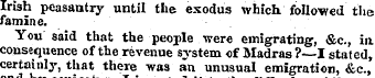 Irish peasantry until the exodus which f...