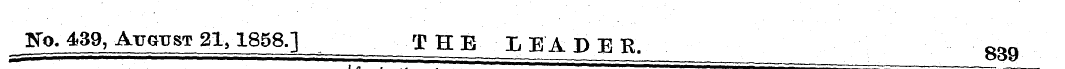 jfo. 439, Atjgtjst 21,1858.] - ¦ T H E- ...