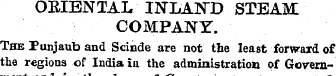 ORIENTAL INLAND STEAM COMPANY. The Punja...