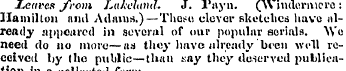Leaves from Lulclunrf. J. 1nyn. (Vk indo...