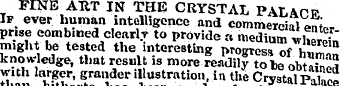 FINE AUT IN THE CRYSTAL PALACE If ever h...