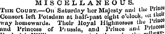MISOKtLANEOUS. Tins Court.—On Saturday h...