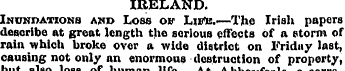 IRELAND. Inundations and Loss ov Litfts....