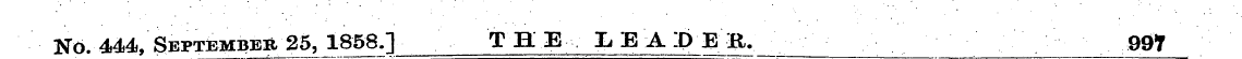 No. 444/ September 25, 1858.] THE LEADER...
