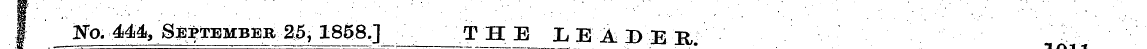 I No. 444 > September 25 j 1858.] THE X,...