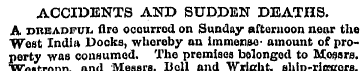 ACCIDENTS AND SUDDEN DEATHS. A dreadful ...