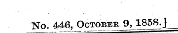 No. 446, October 9 ^ 185^j