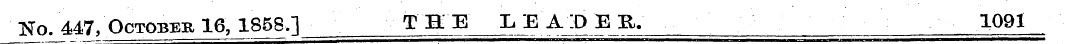 ISTo. 447, October 16, 1858.] THE LEA^DE...