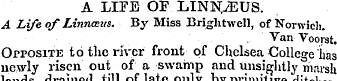 A LIFE OF LINN/EUS. A Life of Linnaeus. ...