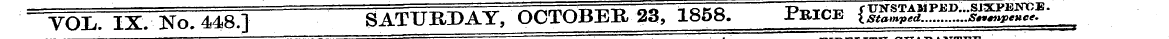 ' VOL. IX. No, 448.] SATURDAY, OCTOBER 2...