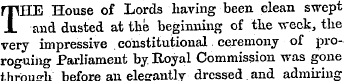 niHE House of Lords having been clean sw...