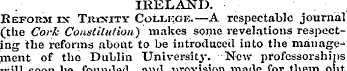 IRELAND. Reform ix Tristity Collkgic.—A ...