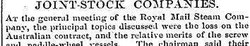 JOINT-STOCK COMPANIES. At the general me...