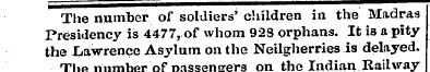 The number of soldiers' children in the ...