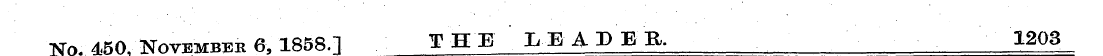 No." 450, November 6, 1858.] THE LEADER....