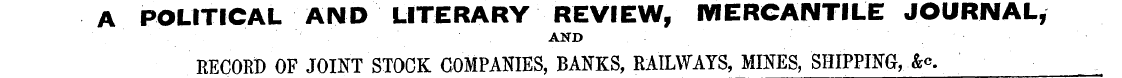 A POLITICAL AND LITERARY REVIEW, MERCANT...
