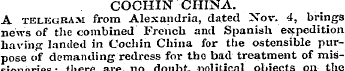 cochin ¦china. A TELECiKAM from Alexandr...