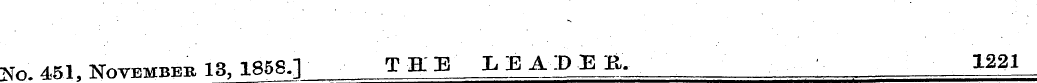 So. 451, November 13, 1858.] TIB LEA.DEB...