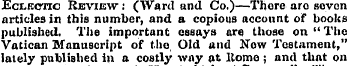 Eclectic Review : (Ward und Co.)—There a...