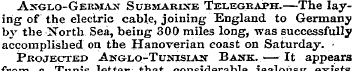 Anglo-German Submarine Telegraph.—The la...