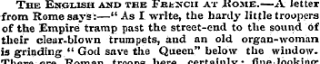 The English and the Fatxcii at Rome.—A l...