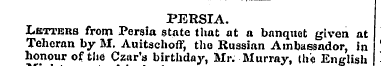 t n [x 3 a | ? , PERSIA. Letters frond P...