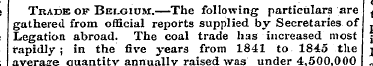 > Trade of Belgium.—The following partic...