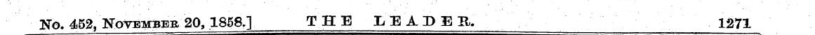 No. 452, November 20, 1858.] THE LEADER....