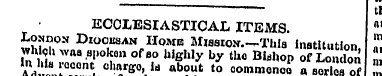 at « „ t, ECCLESIASTICAL ITEMS. ft Londo...
