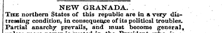 NEW GRANADA. The northern States of this...