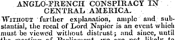 ANGLO-FRENCH CONSPIRACY IN CENTRAL AMERI...