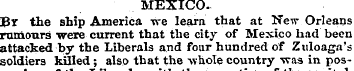 MEXICO. JJt the ship America we learn th...