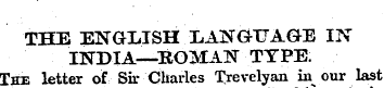 THE ENGLISH IiANGHJAGE IN INDIA—EGKAN TY...